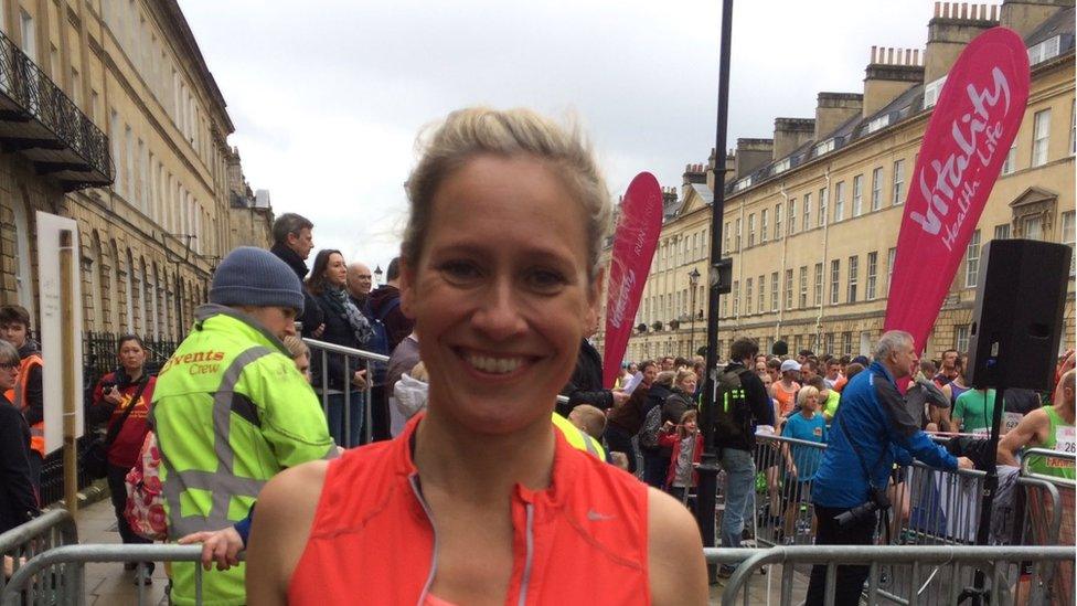 Sophie Raworth at Bath Half 2017