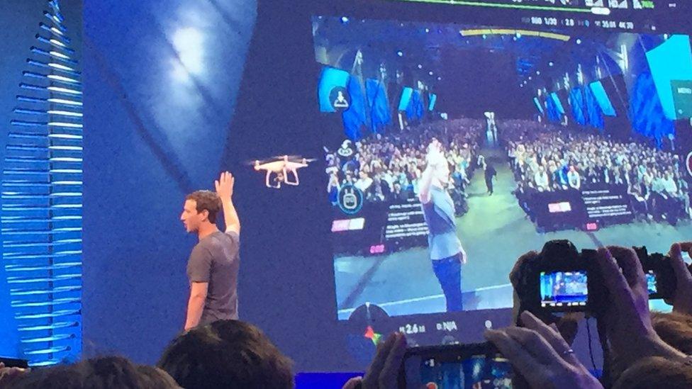 Mark Zuckerberg at F8 developers' conference