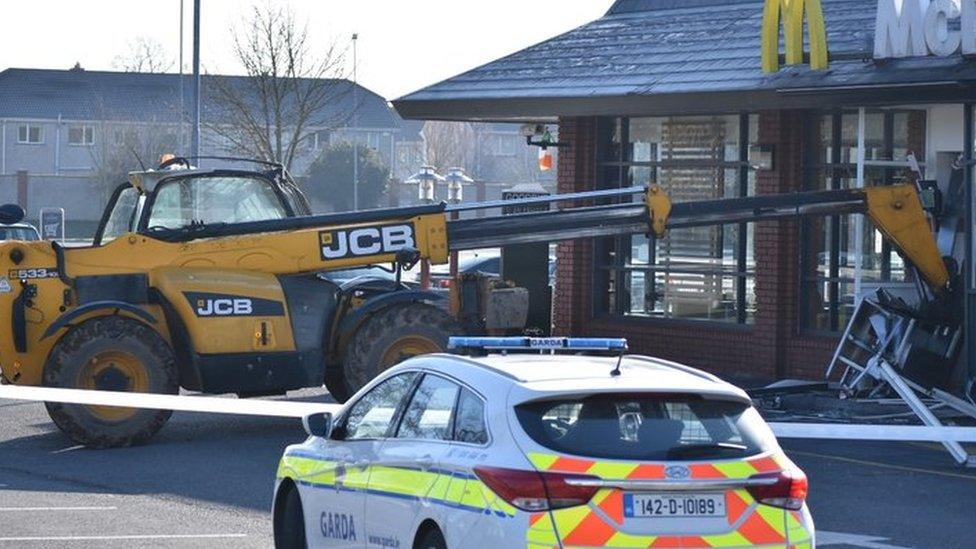 Digger used in robbery in Limerick