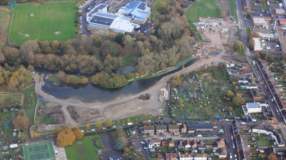 Aerial photo of River Park