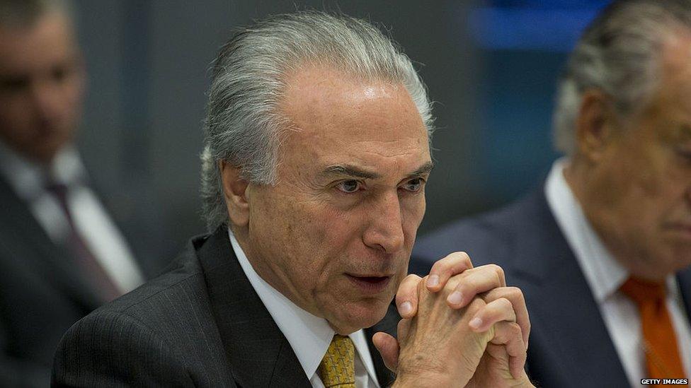 Brazil's interim president Michel Temer