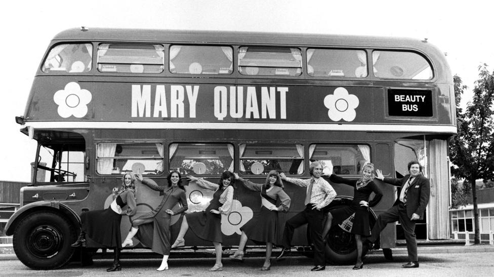 British fashion designer, Mary Quant's Beauty Bus, 1960s