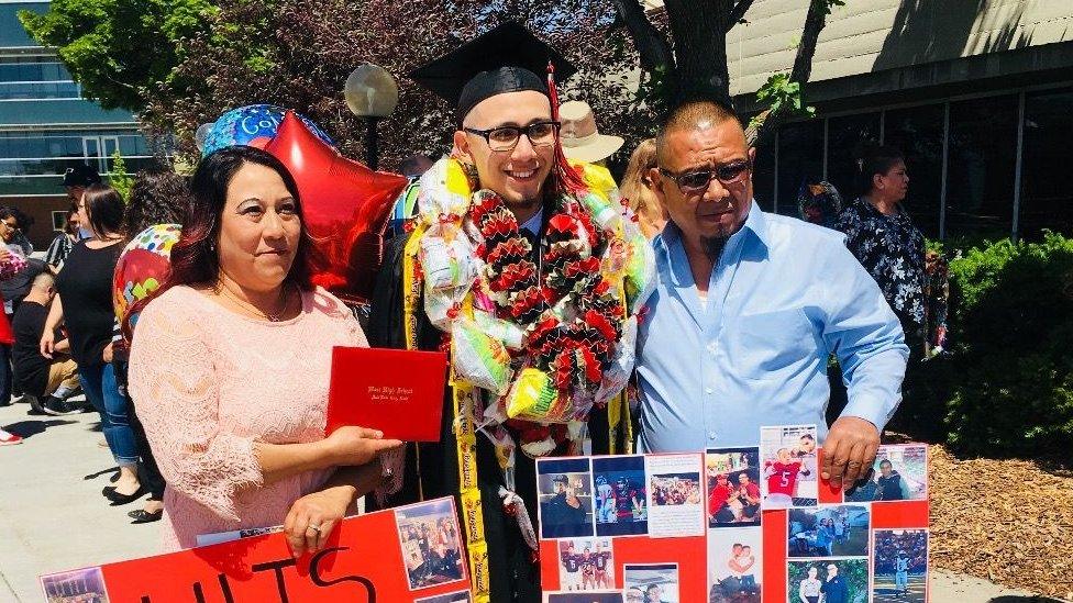 Luis Lopez shown in a graduation photo