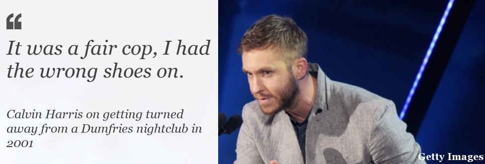 Calvin Harris recalls Dumfries nightclub knockback BBC News