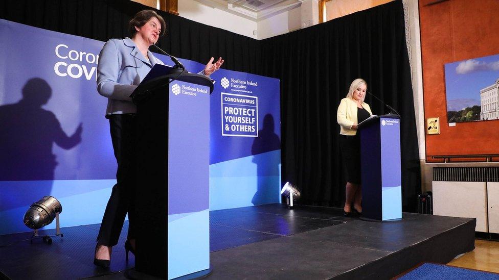 Arlene Foster and Michelle O'Neill