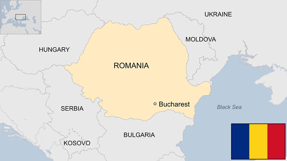 Map of Romania