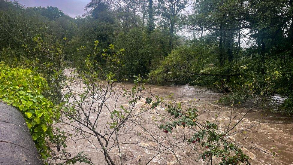 flooded river