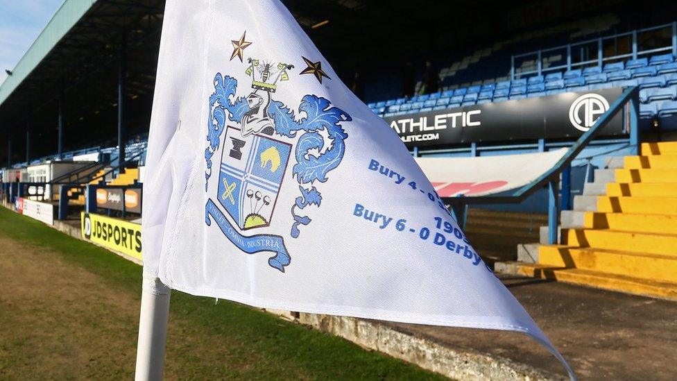 Bury corner flag