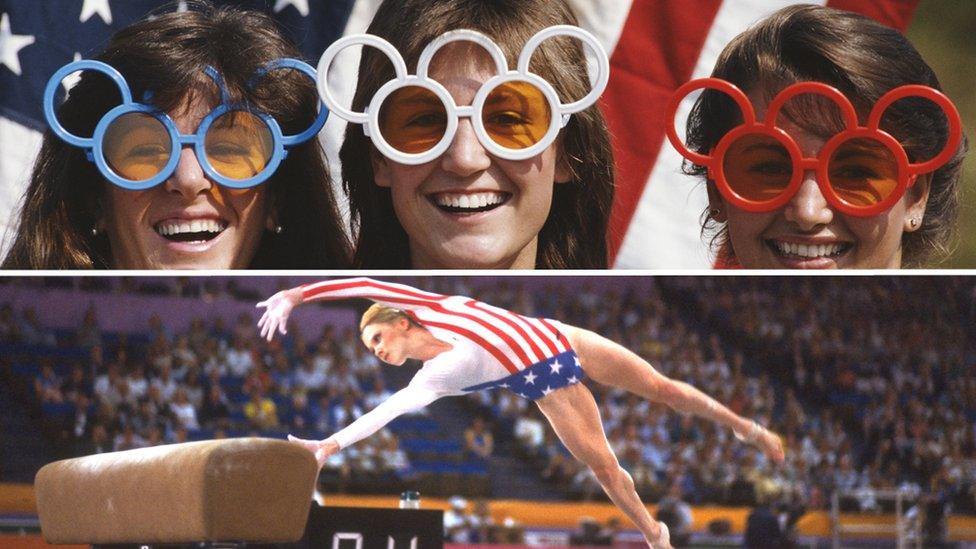 Scenes of the Los Angeles Olympics