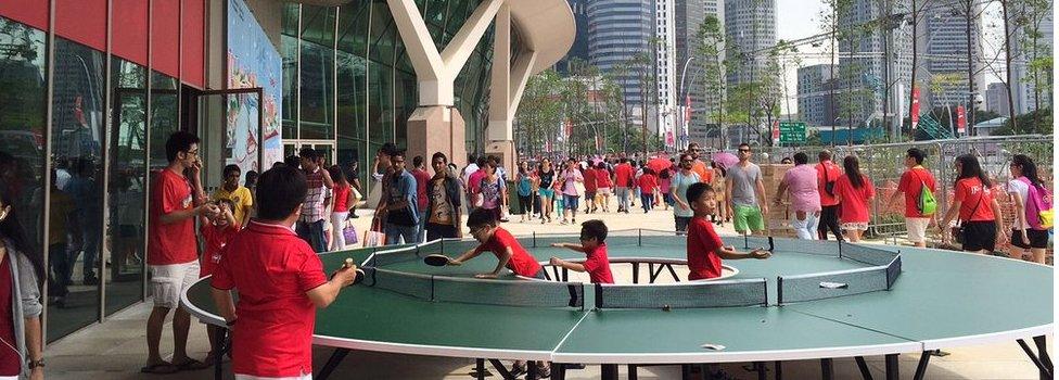 Free outdoor games on Singapore's 50th anniversary