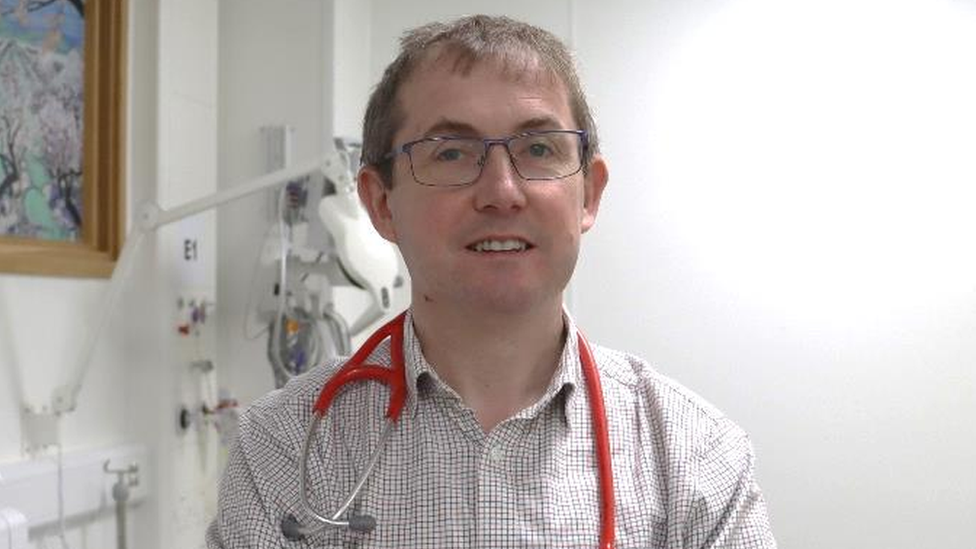 Dr Rhodri Edwards says there is a risk of becoming ill if patients are not discharged when they are ready to go home