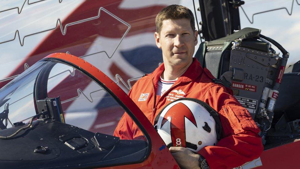 Flight Lieutenant David Simmonds from the Red Arrows