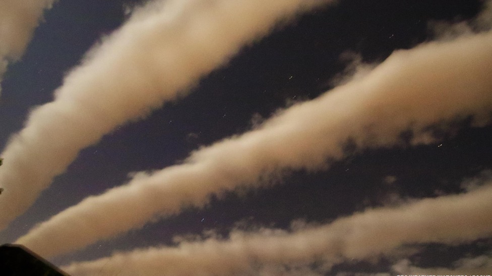 Cloud streets above Oxford