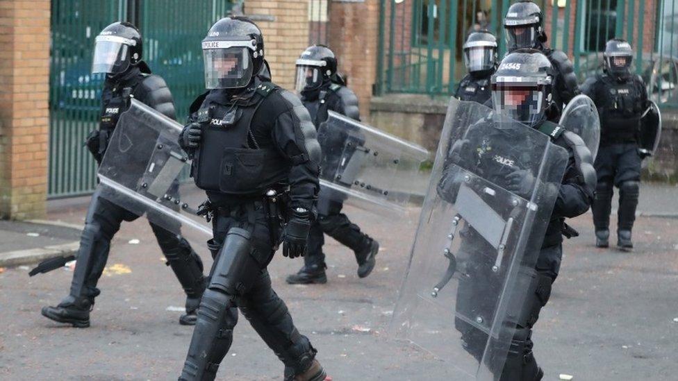 PSNI riot officers