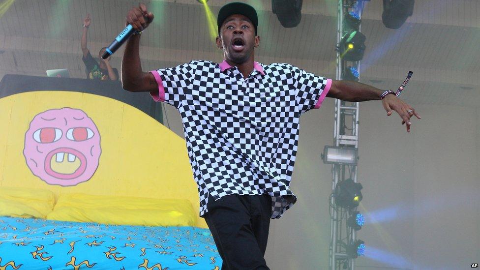 Tyler on stage