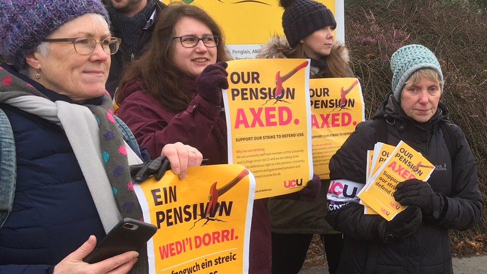 Strike action at Aberystwyth university