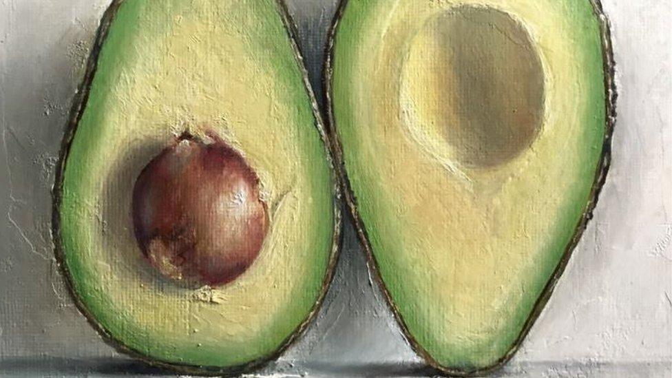 Halved Avocado (detail)