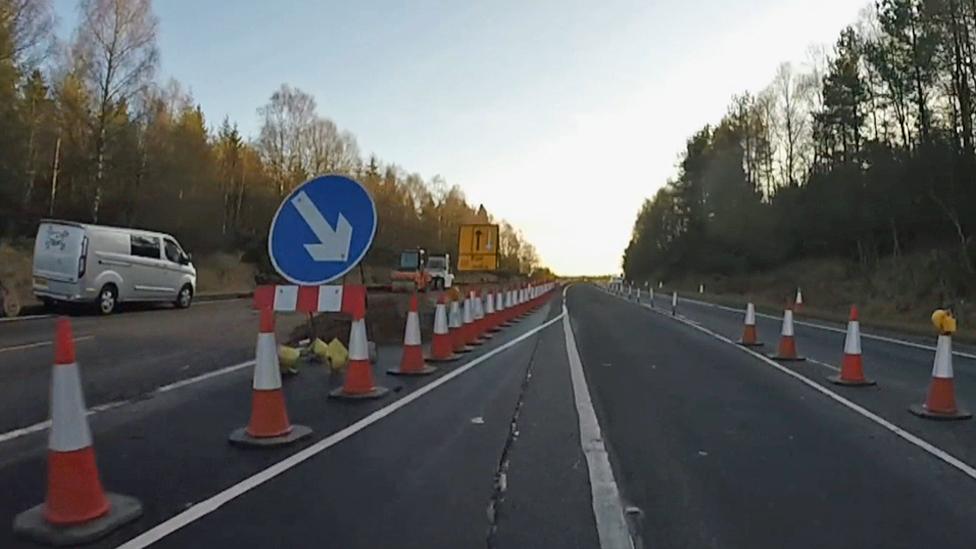 A9 roadworks