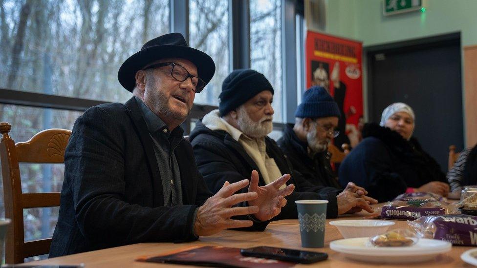 George Galloway meets supports at the Kashmir Youth Project