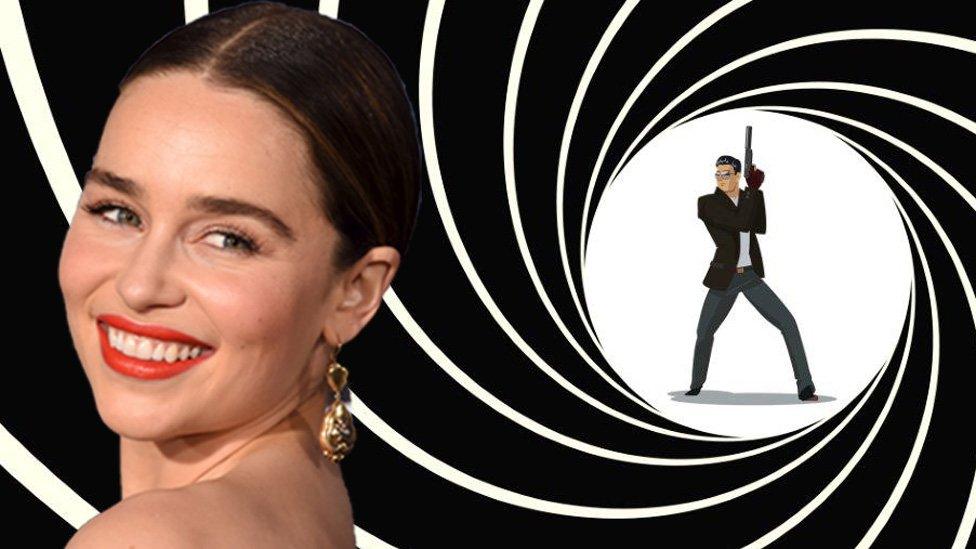 Emilia Clarke on James Bond swirl