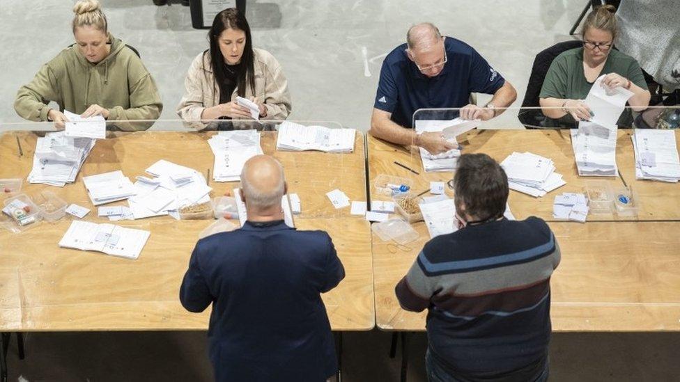 Selby by-election count