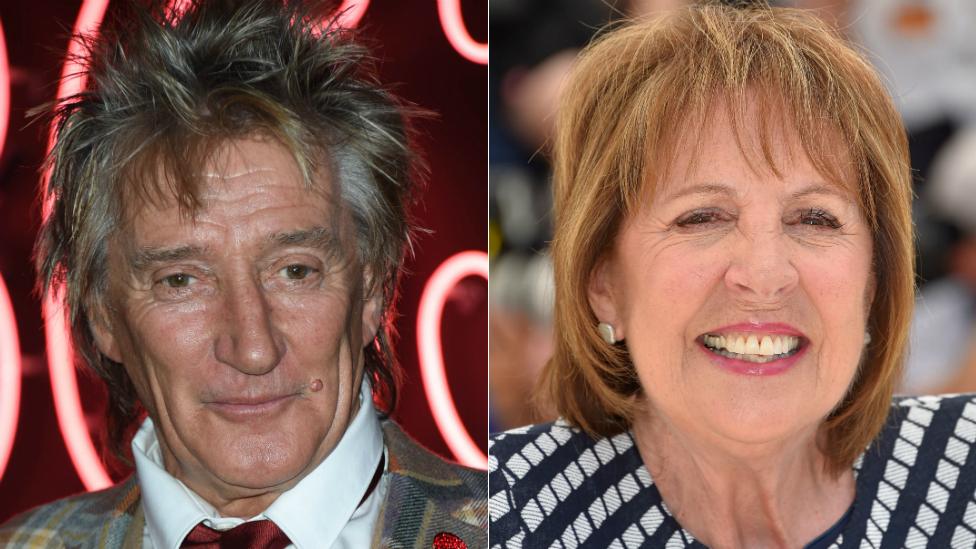 Rod Stewart and Penelope Wilton