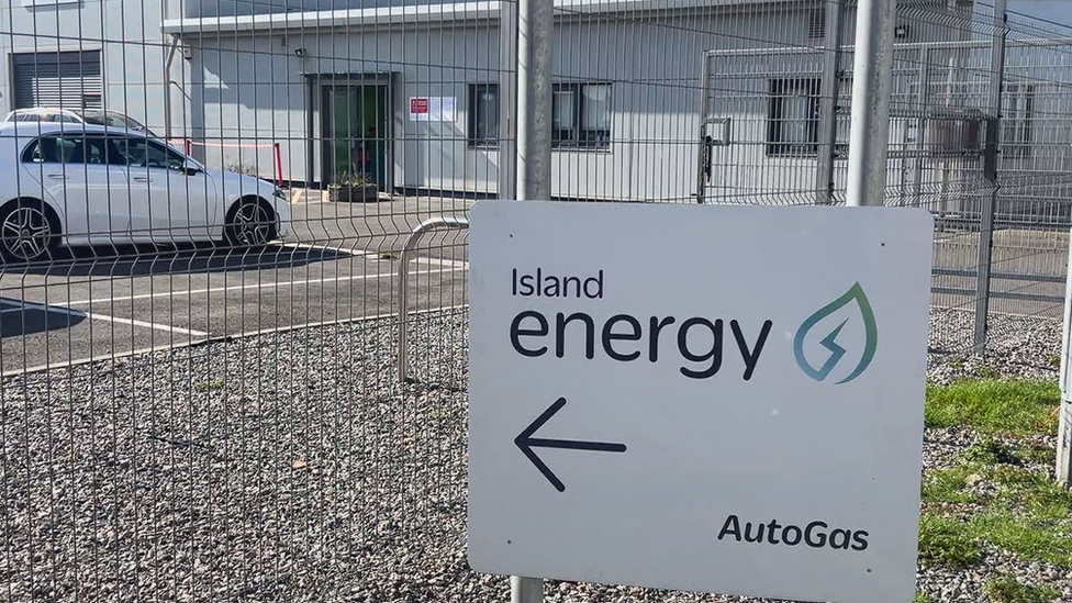 Island Energy company sign