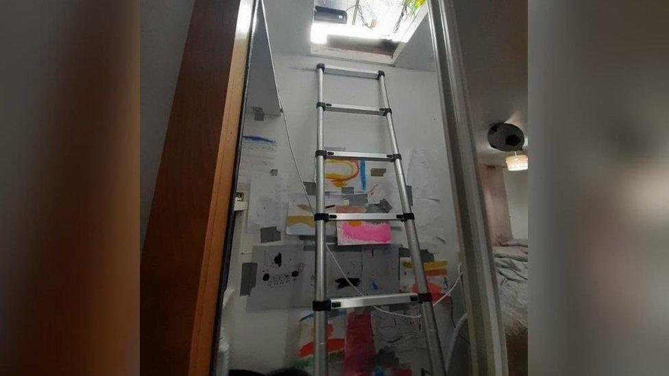 Ladder to loft