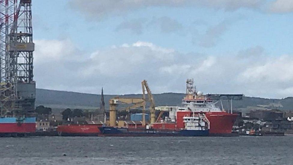 Ship at Invergordon