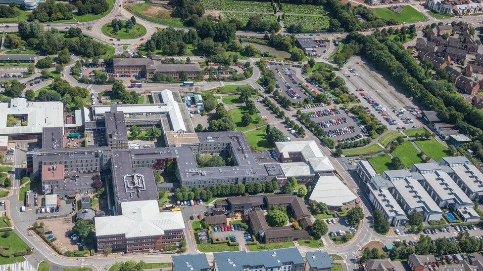 University of the West of England in Bristol buildings shown in an aerial picture