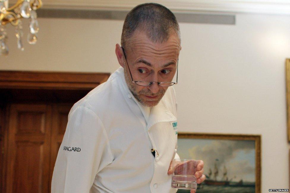 Michel Roux Jr judging a competition