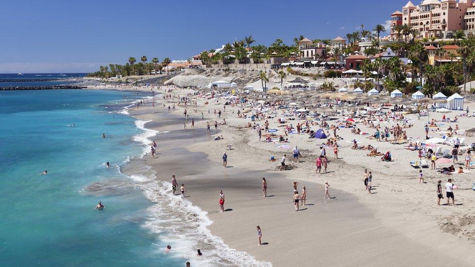 A beach in Tenerife