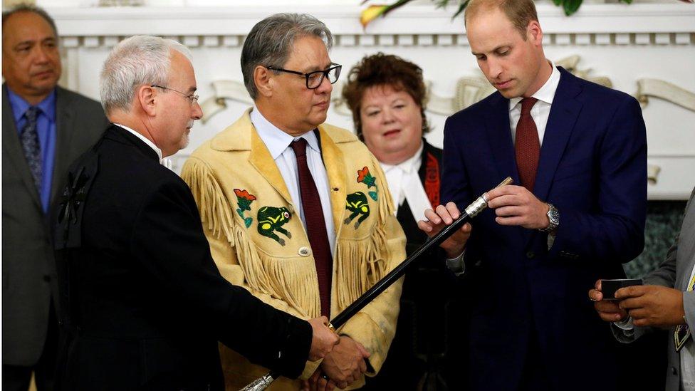 Prince William adds a ring to the Black Rod ceremonial staff