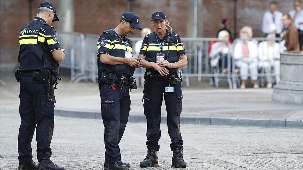 Dutch police in the Hague, Sept 2016