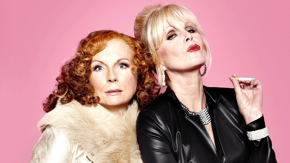 Jennifer Saunders and Joanna Lumley