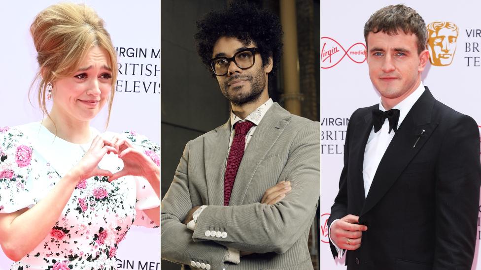 Aimee Lou Wood, Richard Ayoade and Paul Mescal