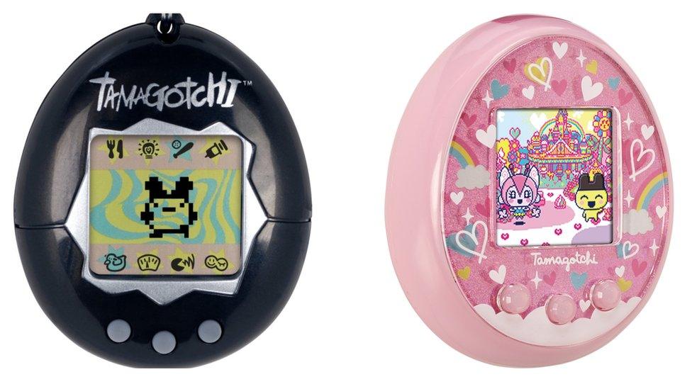 Original model of Tamagotchi and the new Tamagotchi On