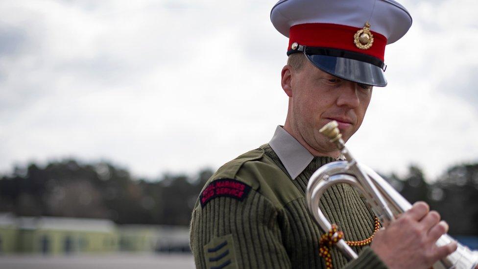 Sergeant Bugler Jamie Ritchie, I/C Corps of Drums, Royal Marines