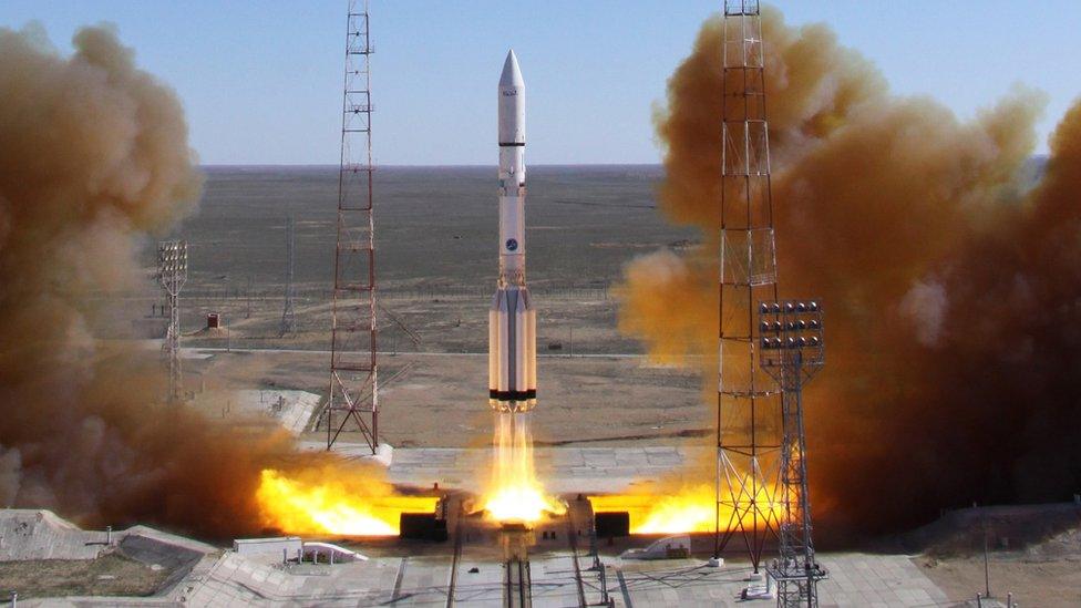 Proton rocket launch, Baikonur - file pic