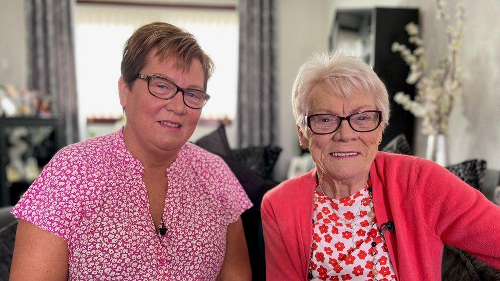 Cecilia Howarth with her mother Cecilia Liddel