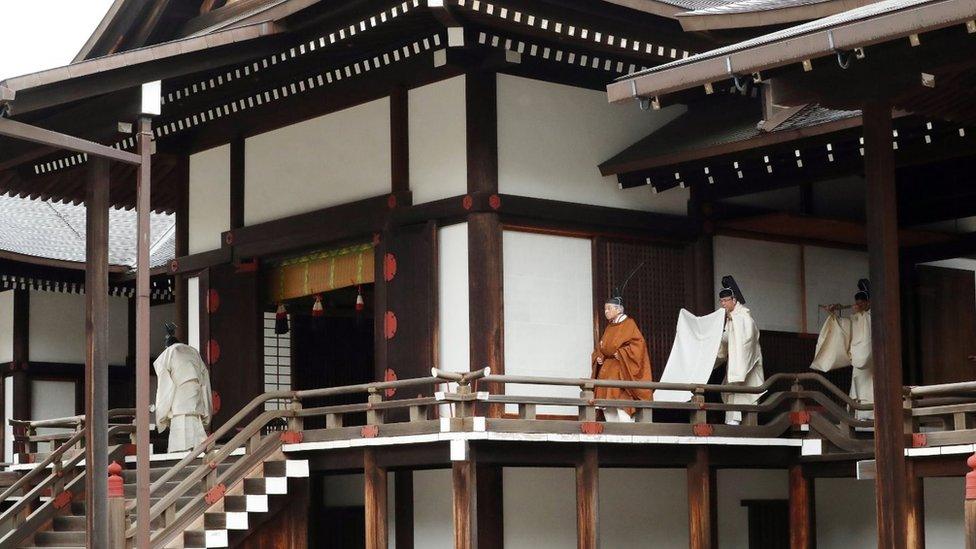 Emperor Akihito in the Imperial Palace