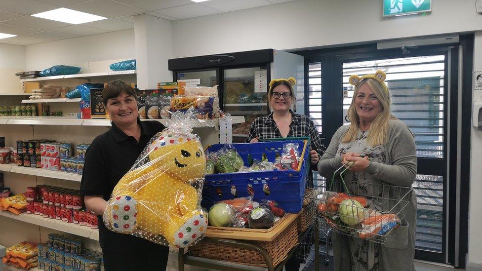 Sustainability Manager Eileen Wilson, Family Empowerment Coordinator Maelíosa Cahill and CEO Isobel Loughran