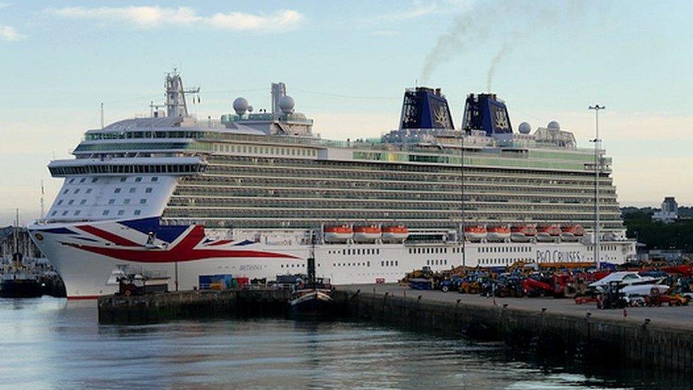 MV Britannia in Southampton