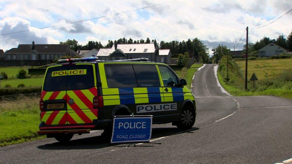 Police close road following crash