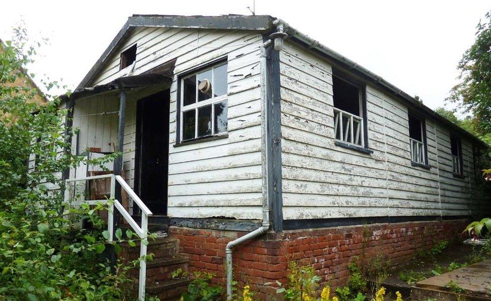 The Avondale hut at Brocton before it was dismantled