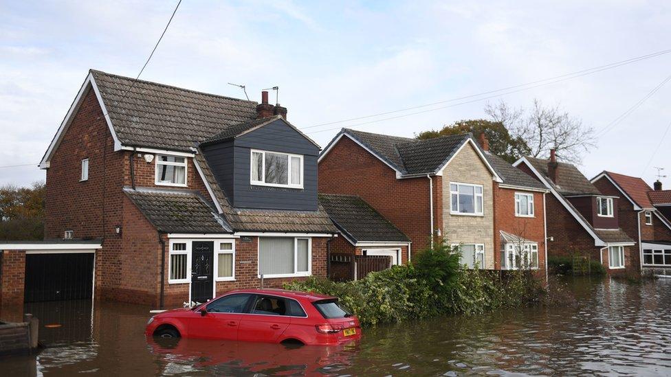 flooded street scene