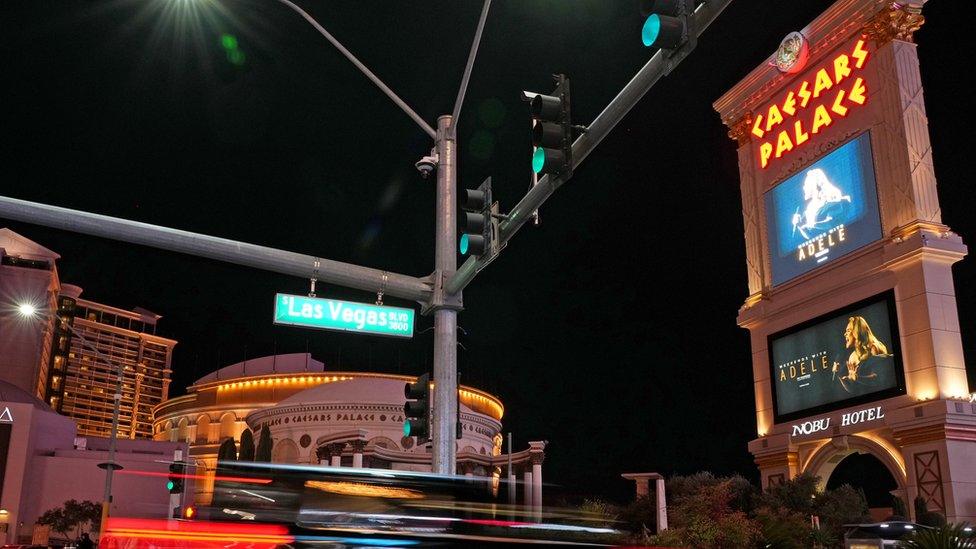 Adele Caesars Palace sign