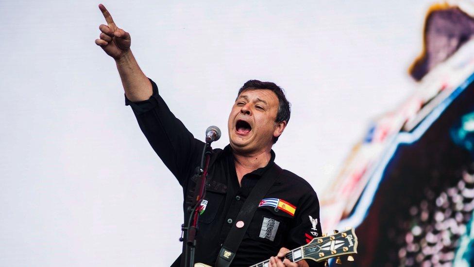 James Dean Bradfield, lead vocalist and guitarist of Manic Street Preachers