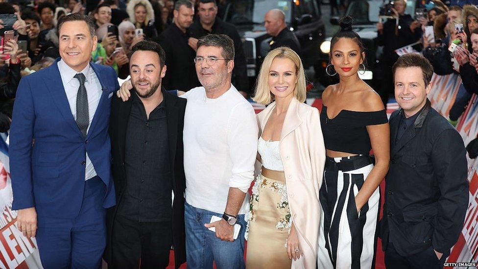 The Britain's Got Talent judges and presenters.