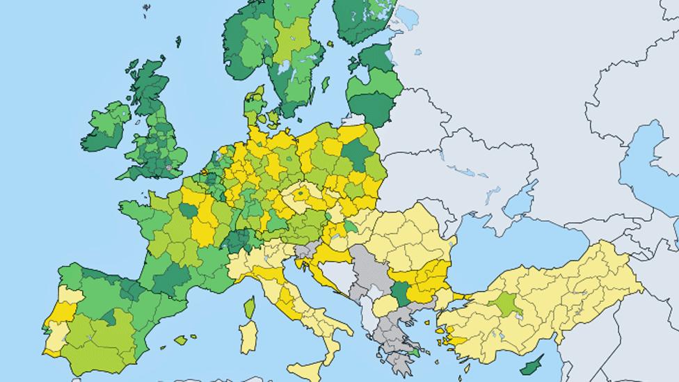 map of graduates